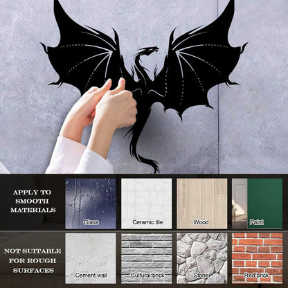 Wall Decals Pvc Fantasy Chinese Dragon Waterproof