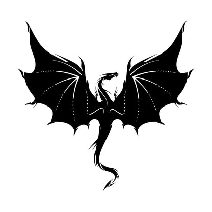 Wall Decals Pvc Fantasy Chinese Dragon Waterproof