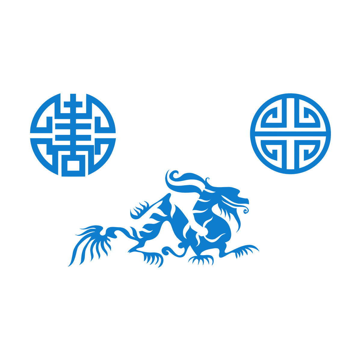 Vinyl Wall Stickers Oriental Mythological Chinese Fantasy Dragon Can Modify And Add Information