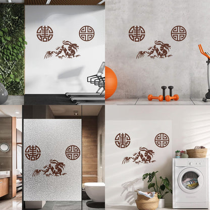 Vinyl Wall Stickers Oriental Mythological Chinese Fantasy Dragon Can Modify And Add Information