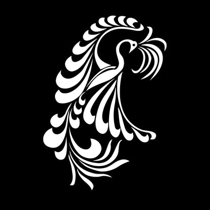 Wall Decals Amazing Fantasy Bird Phoenix Symbol Of Revival Art Decoration