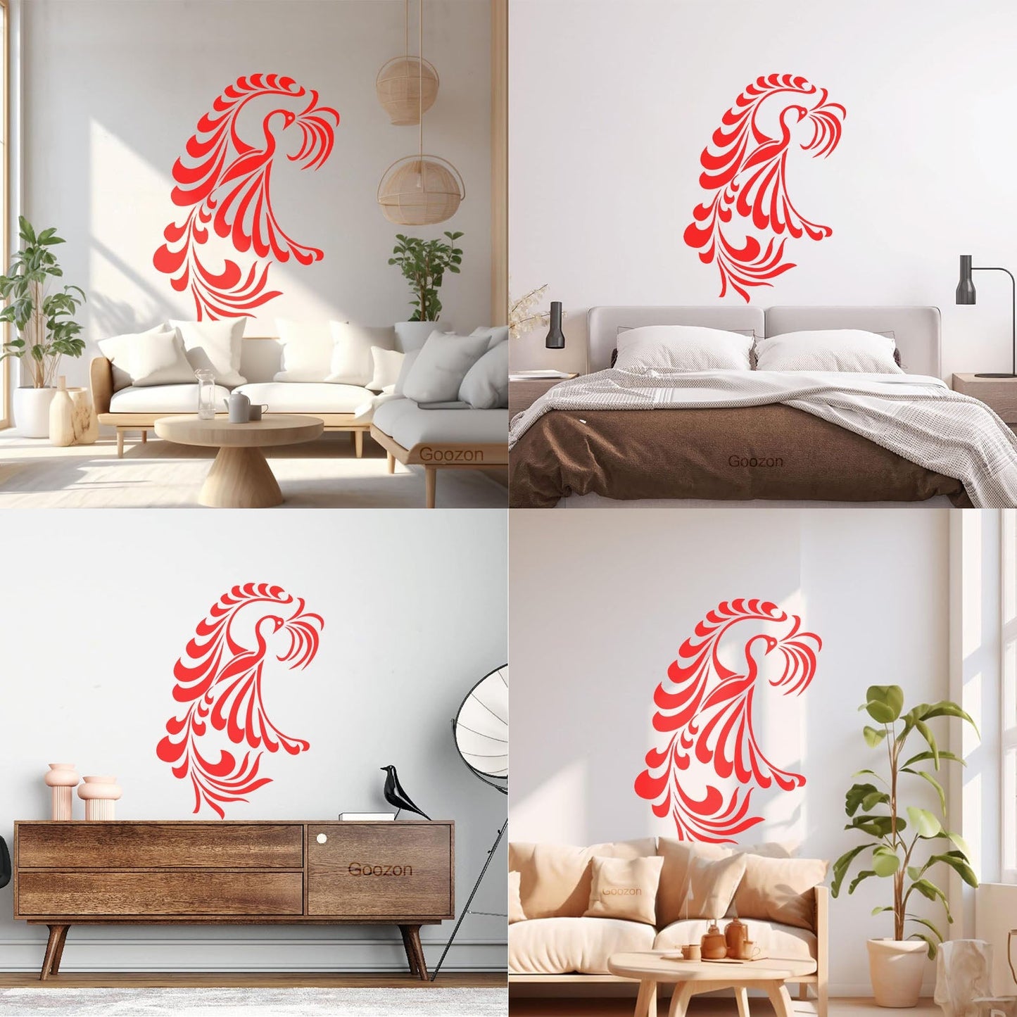 Wall Decals Amazing Fantasy Bird Phoenix Symbol Of Revival Art Decoration