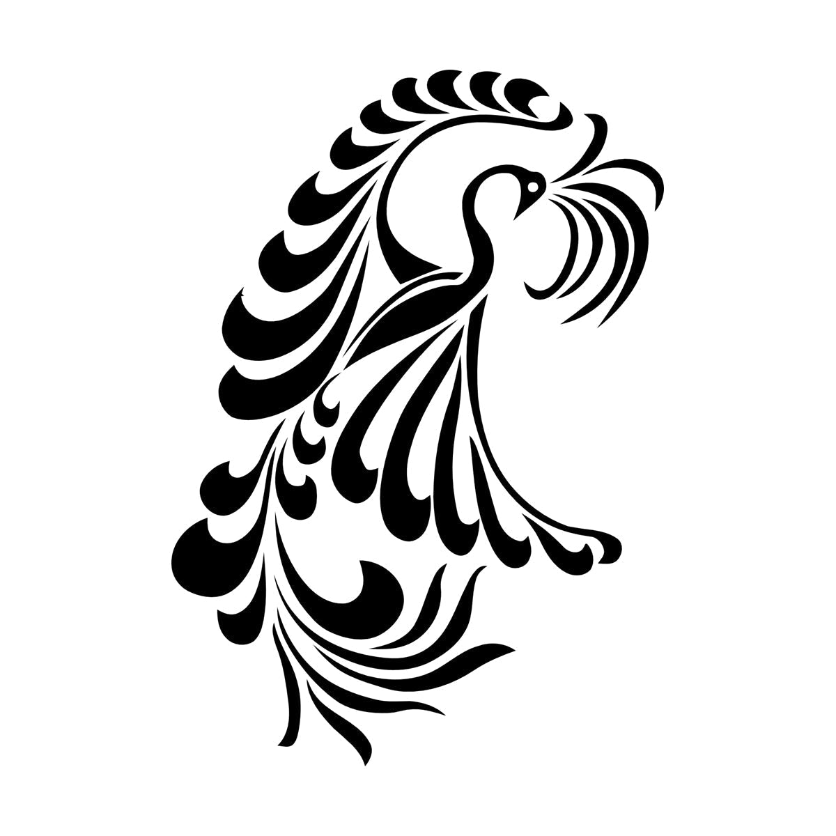 Wall Decals Amazing Fantasy Bird Phoenix Symbol Of Revival Art Decoration