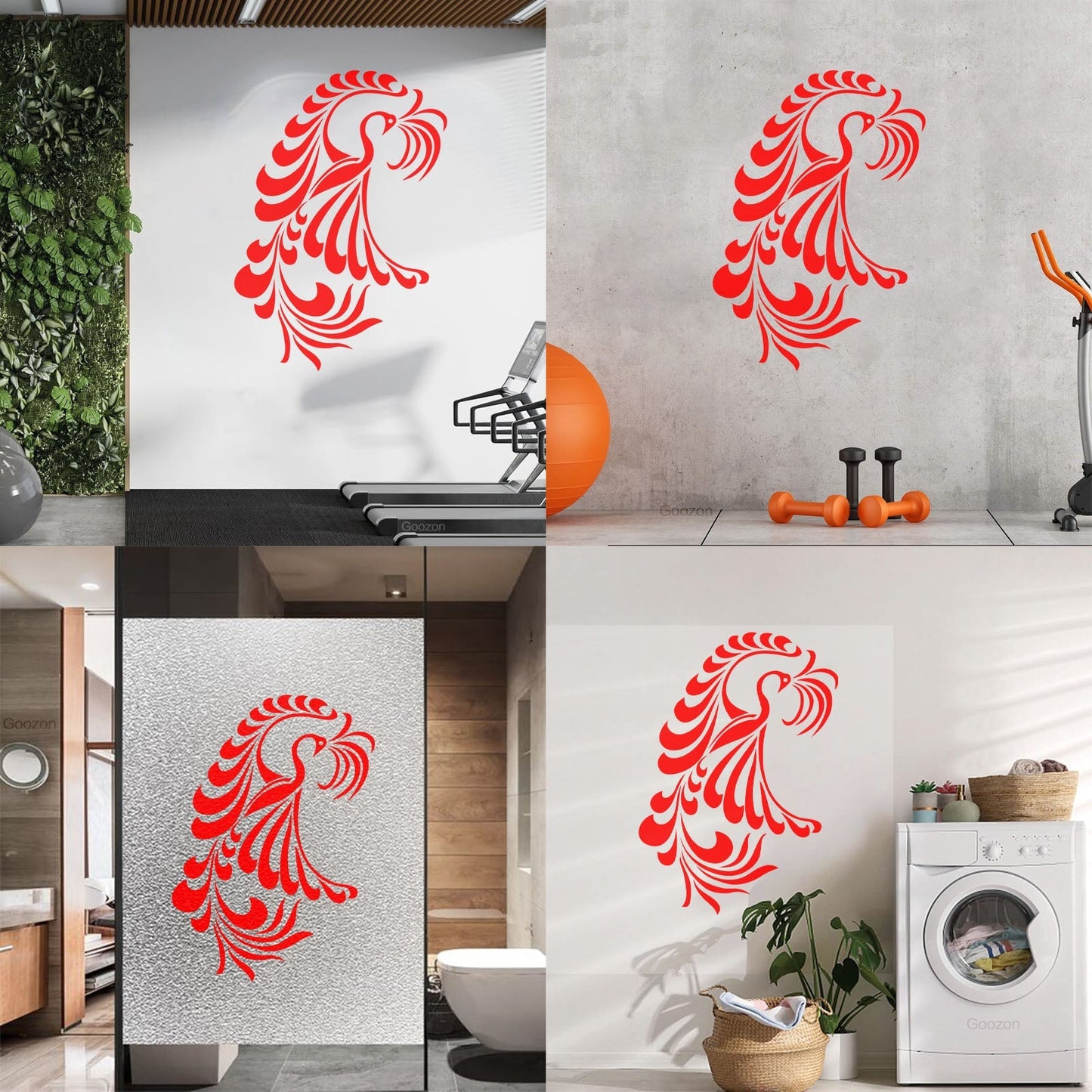Wall Decals Amazing Fantasy Bird Phoenix Symbol Of Revival Art Decoration