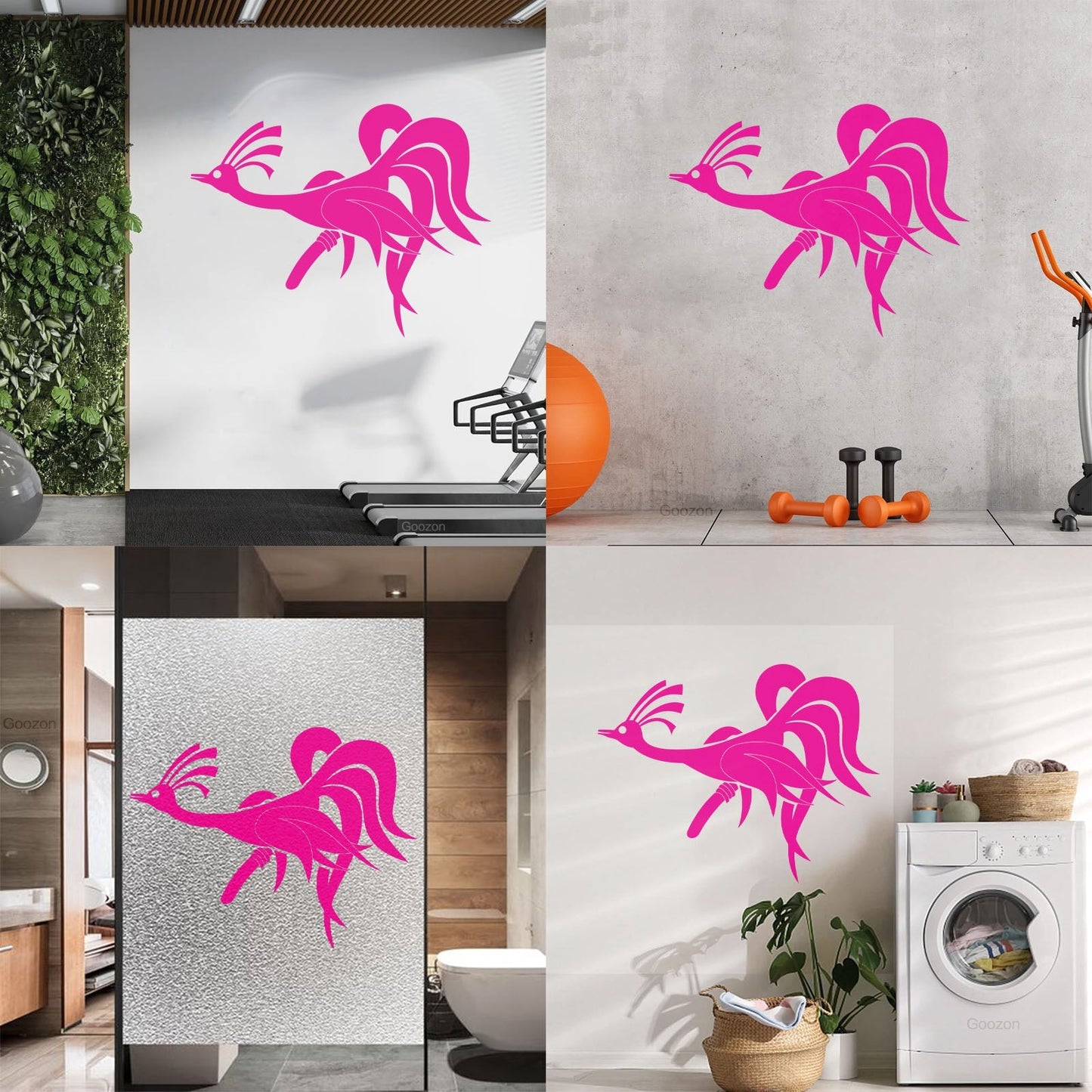 Amazing Fantasy Funny Phoenix Bird Vinyl Wall Decals Wall Beautification