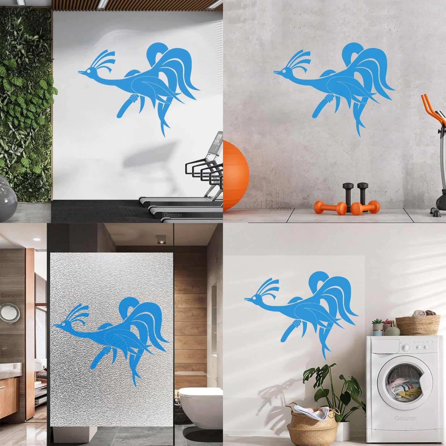 Amazing Fantasy Funny Phoenix Bird Vinyl Wall Decals Wall Beautification