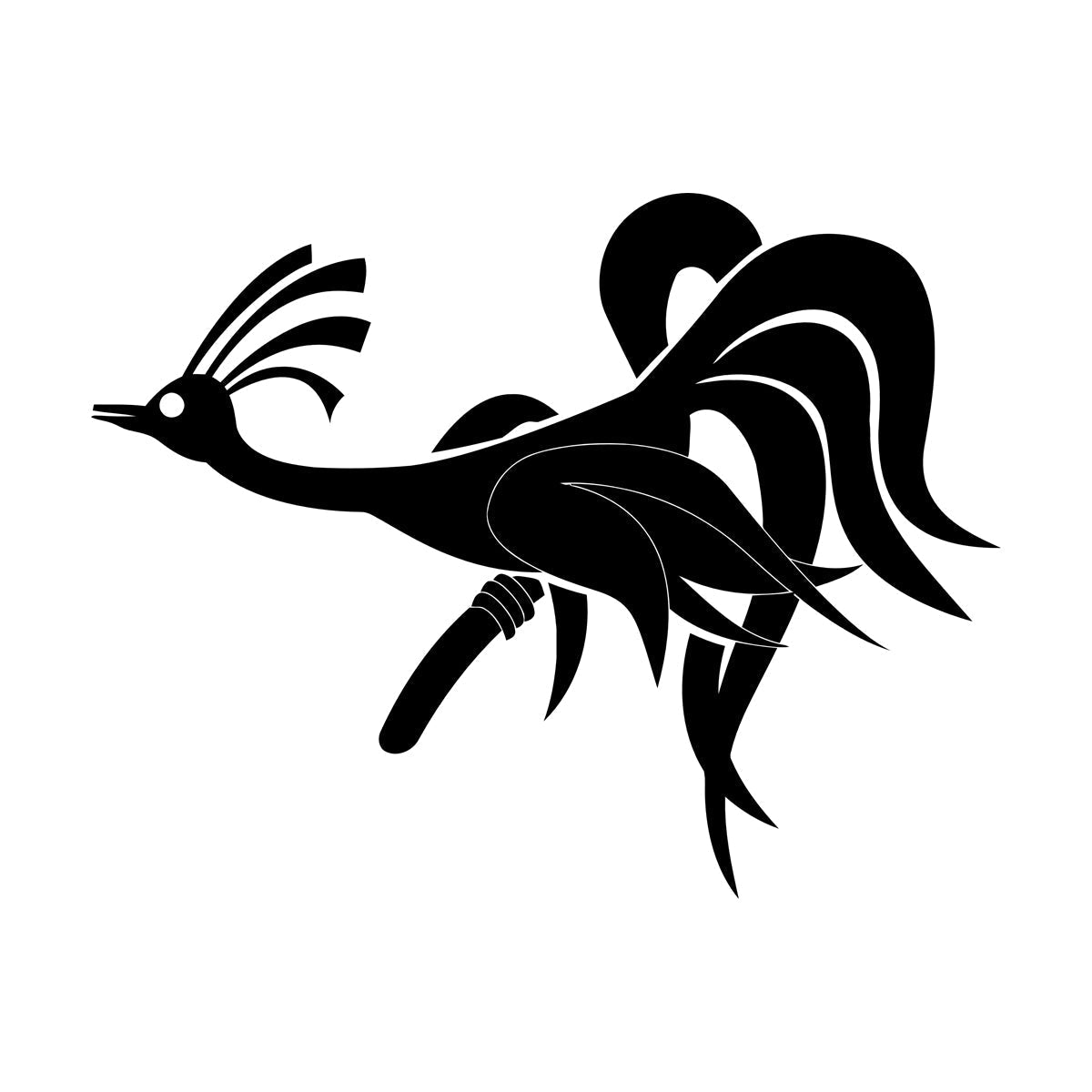 Amazing Fantasy Funny Phoenix Bird Vinyl Wall Decals Wall Beautification