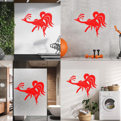 Amazing Fantasy Funny Phoenix Bird Vinyl Wall Decals Wall Beautification