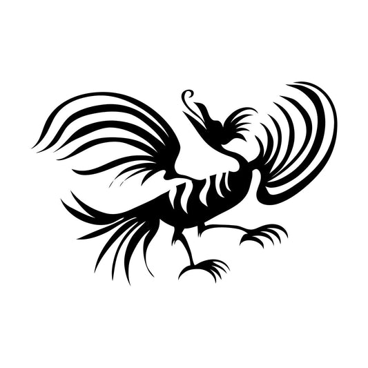 Engraving Decals Oriental Fantasy Animal Funny Bird Car Body Decoration