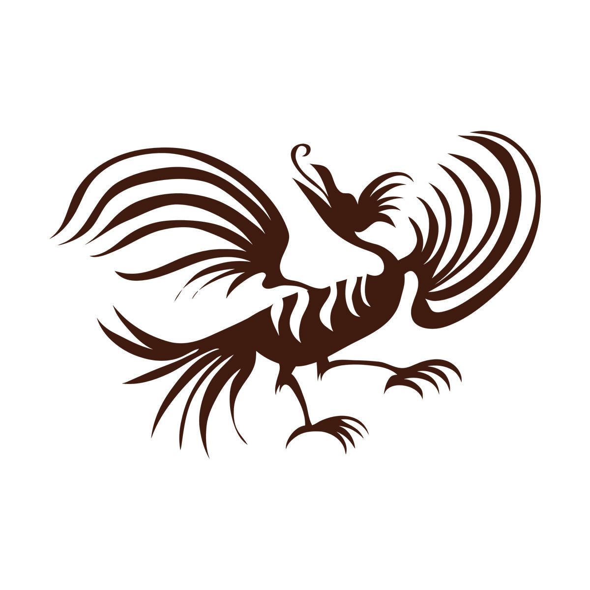 Engraving Decals Oriental Fantasy Animal Funny Bird Car Body Decoration