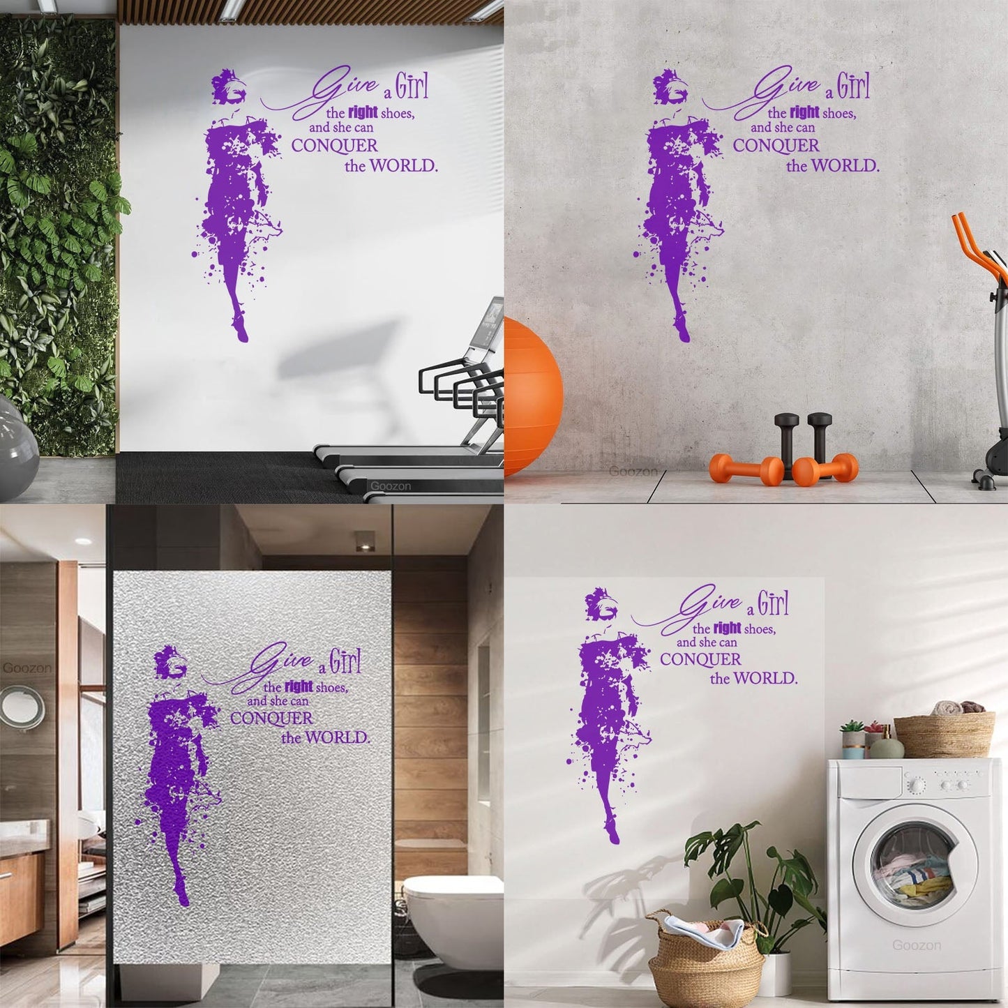 Vinyl Wall Decals Fashion Girl Dress With Words Quote Personalized Customization