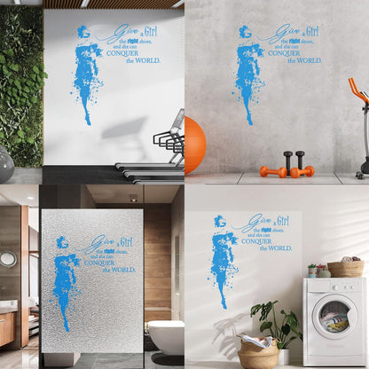 Vinyl Wall Decals Fashion Girl Dress With Words Quote Personalized Customization