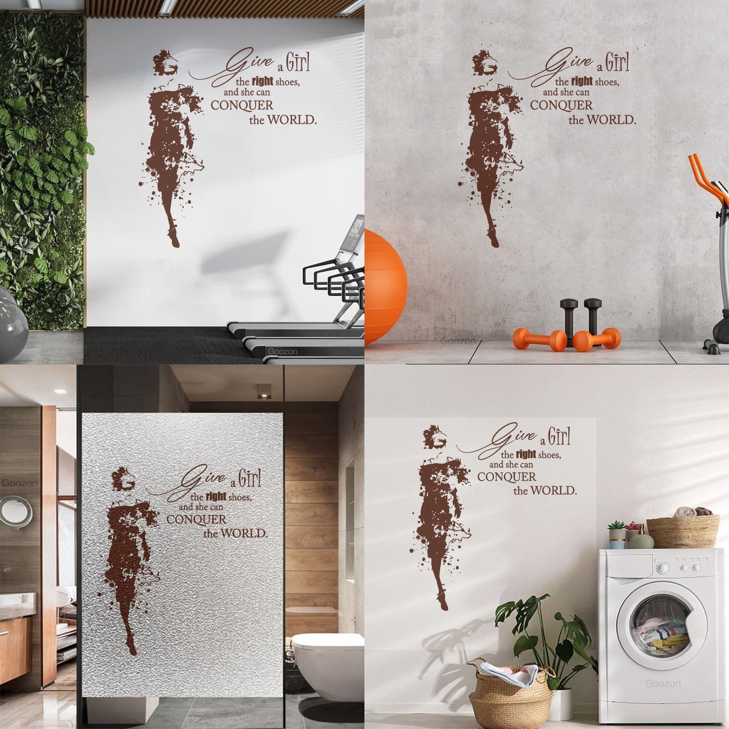 Vinyl Wall Decals Fashion Girl Dress With Words Quote Personalized Customization