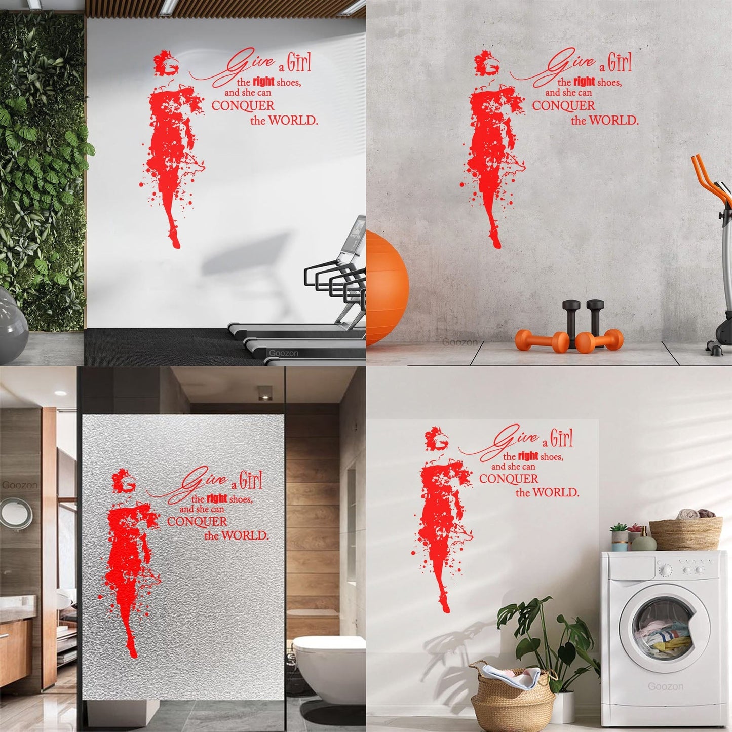 Vinyl Wall Decals Fashion Girl Dress With Words Quote Personalized Customization