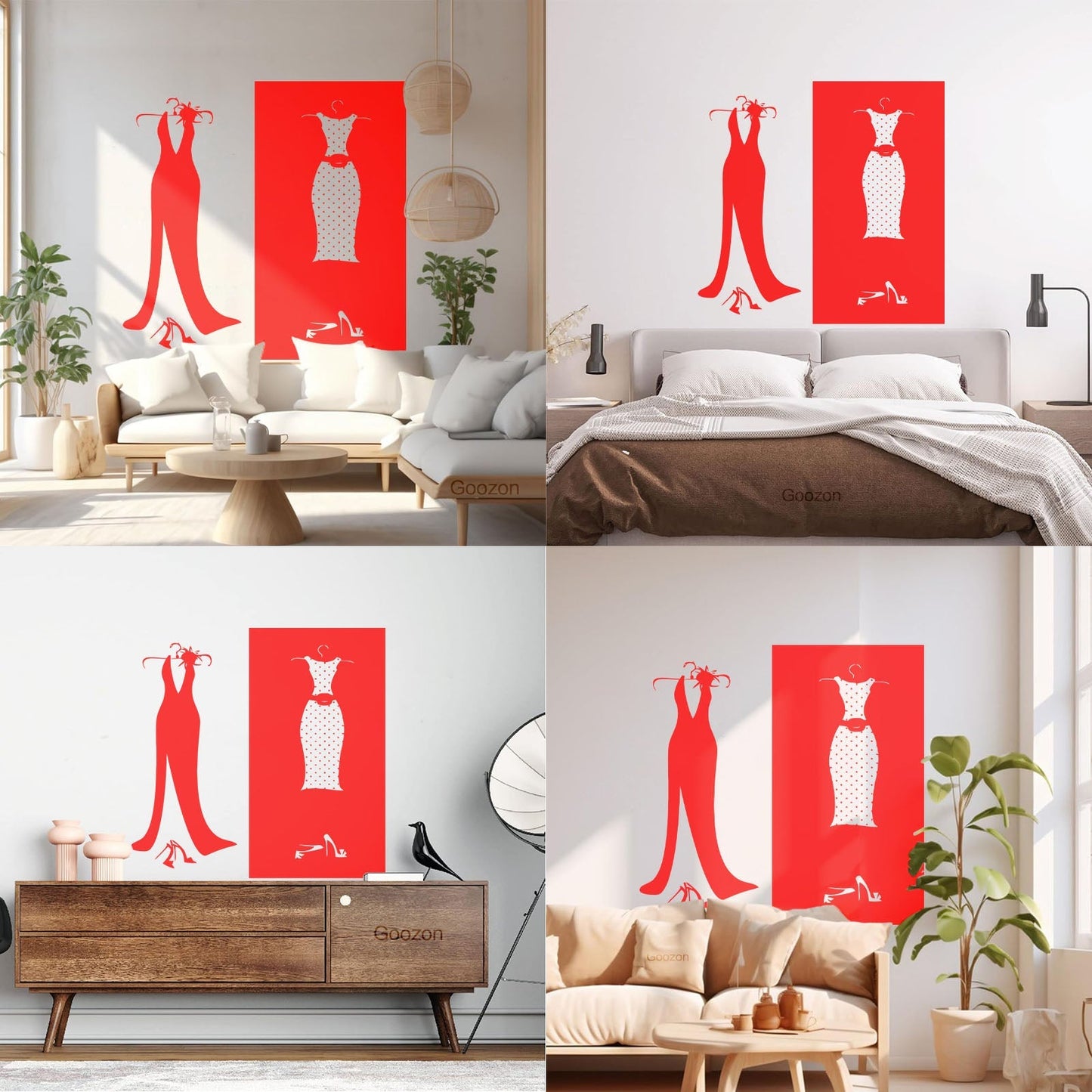 Wall Stickers Paster Paper Designs Clothing Store Dressing Shopstore Wall Beautification