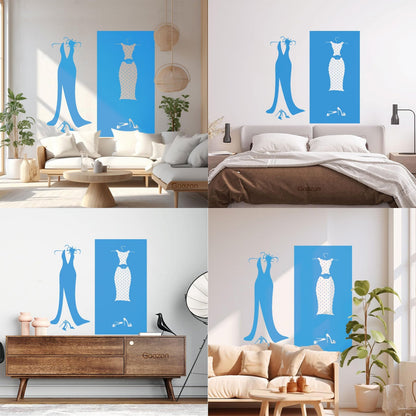 Wall Stickers Paster Paper Designs Clothing Store Dressing Shopstore Wall Beautification