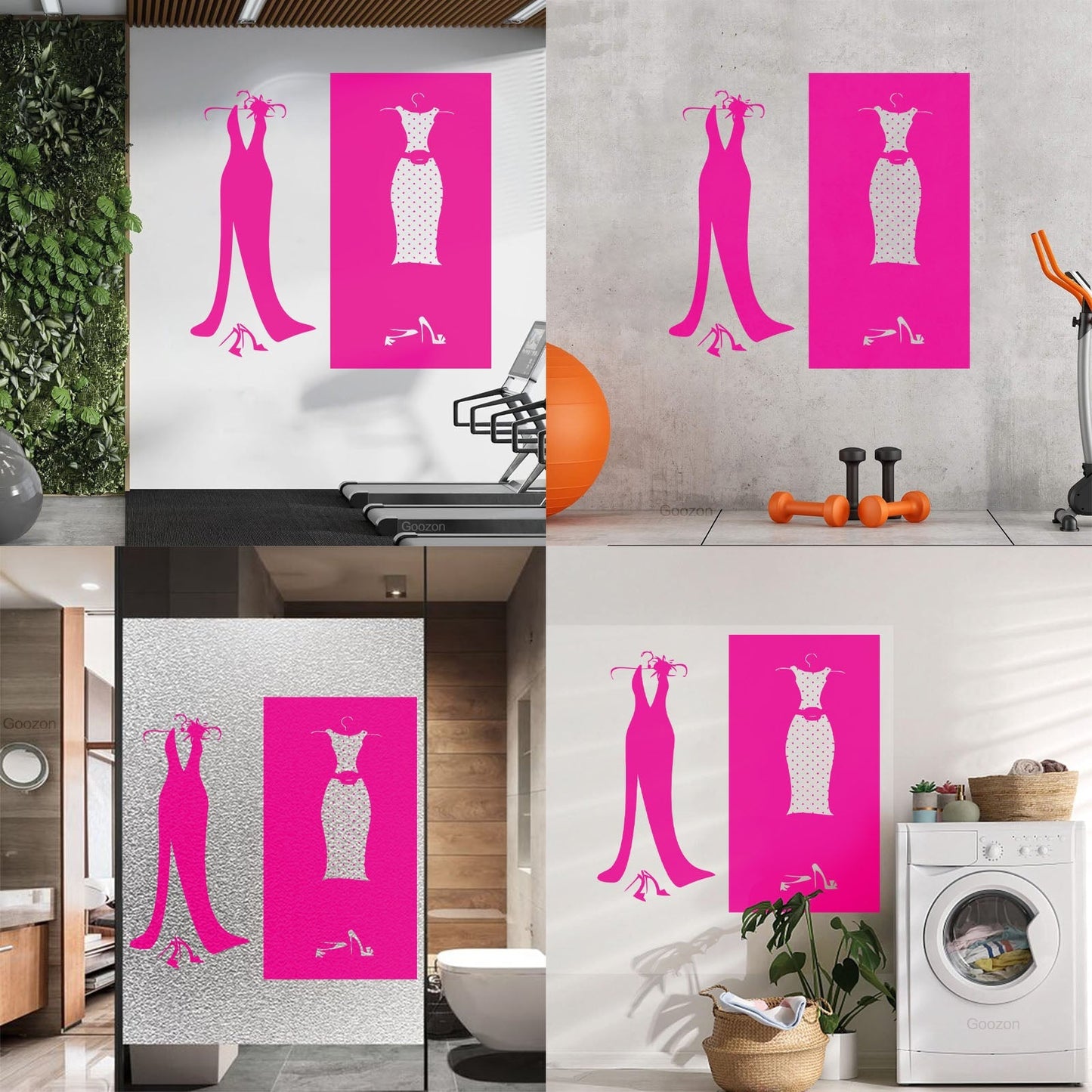 Wall Stickers Paster Paper Designs Clothing Store Dressing Shopstore Wall Beautification
