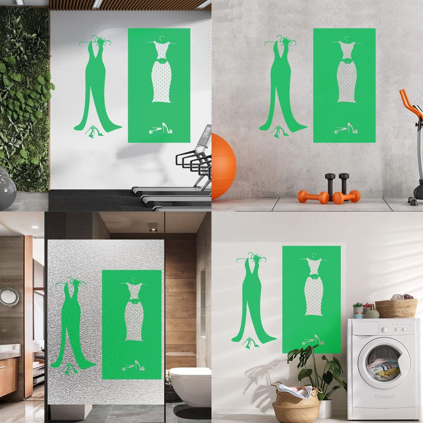 Wall Stickers Paster Paper Designs Clothing Store Dressing Shopstore Wall Beautification