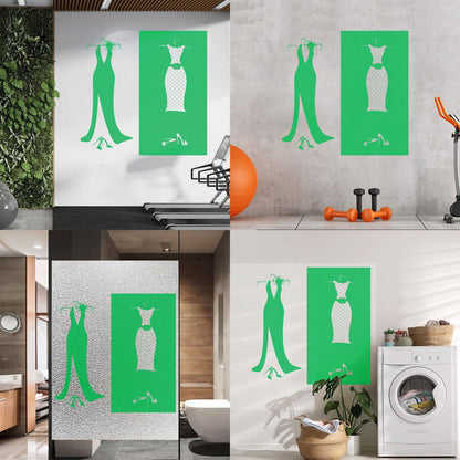 Wall Stickers Paster Paper Designs Clothing Store Dressing Shopstore Wall Beautification