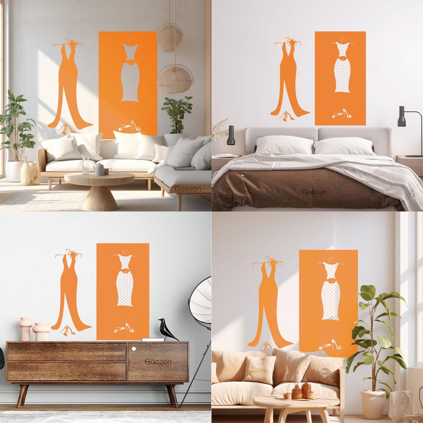 Wall Stickers Paster Paper Designs Clothing Store Dressing Shopstore Wall Beautification