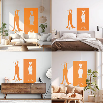Wall Stickers Paster Paper Designs Clothing Store Dressing Shopstore Wall Beautification