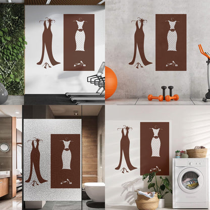 Wall Stickers Paster Paper Designs Clothing Store Dressing Shopstore Wall Beautification