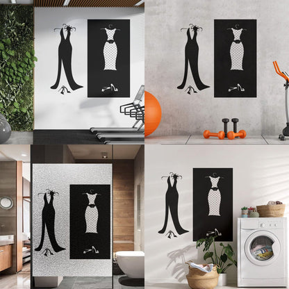 Wall Stickers Paster Paper Designs Clothing Store Dressing Shopstore Wall Beautification