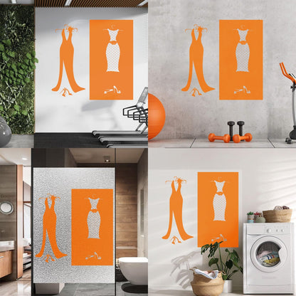 Wall Stickers Paster Paper Designs Clothing Store Dressing Shopstore Wall Beautification