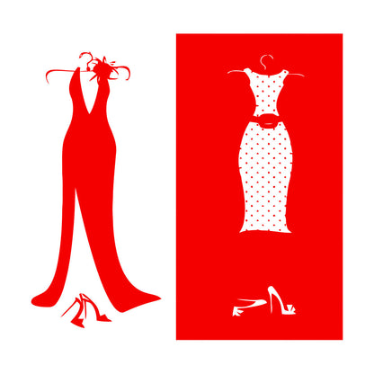 Wall Stickers Paster Paper Designs Clothing Store Dressing Shopstore Wall Beautification