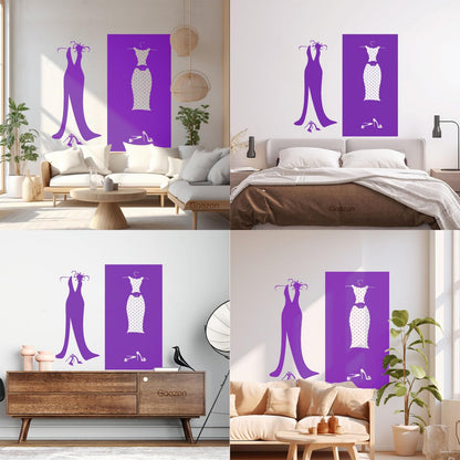 Wall Stickers Paster Paper Designs Clothing Store Dressing Shopstore Wall Beautification