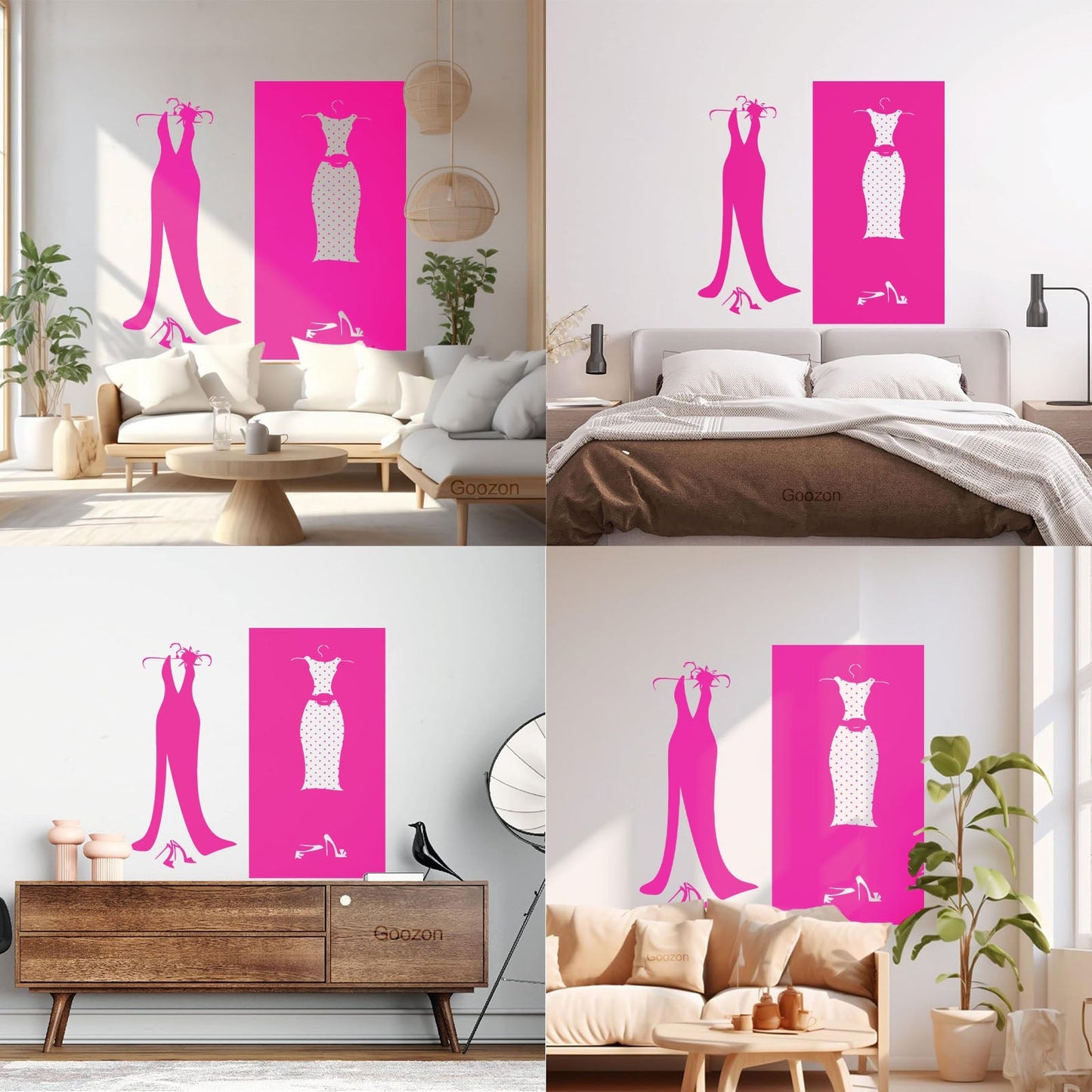 Wall Stickers Paster Paper Designs Clothing Store Dressing Shopstore Wall Beautification