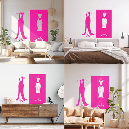 Wall Stickers Paster Paper Designs Clothing Store Dressing Shopstore Wall Beautification