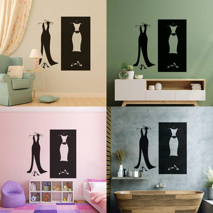 Wall Stickers Paster Paper Designs Clothing Store Dressing Shopstore Wall Beautification