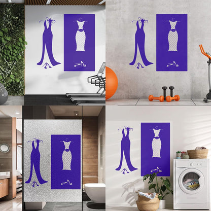 Wall Stickers Paster Paper Designs Clothing Store Dressing Shopstore Wall Beautification