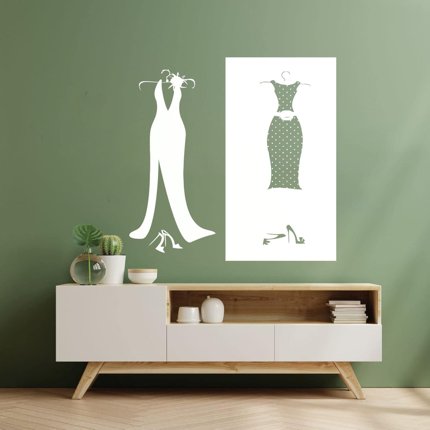 Wall Stickers Paster Paper Designs Clothing Store Dressing Shopstore Wall Beautification