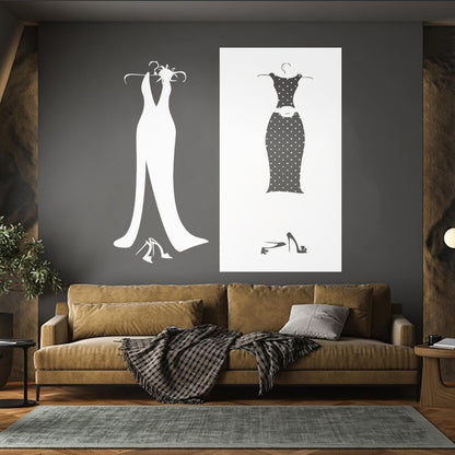 Wall Stickers Paster Paper Designs Clothing Store Dressing Shopstore Wall Beautification