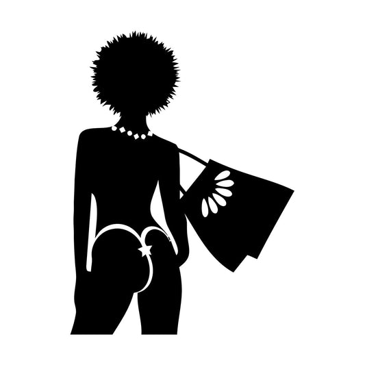 Silhouette Woman Leisure Vacation Travel Agency Vinyl Art Sticker Tattoo Culture