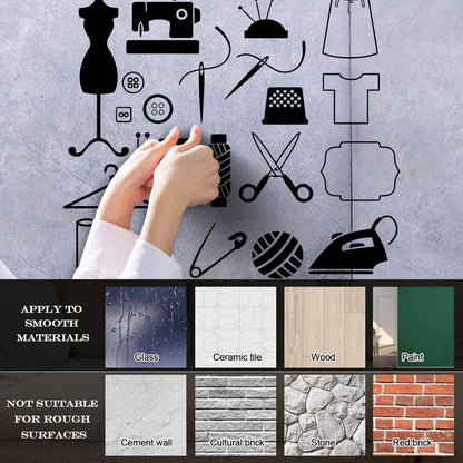 Engraving Stickers Tailor Atelier Fashion Sewing Women Removable Without Leaving Glue