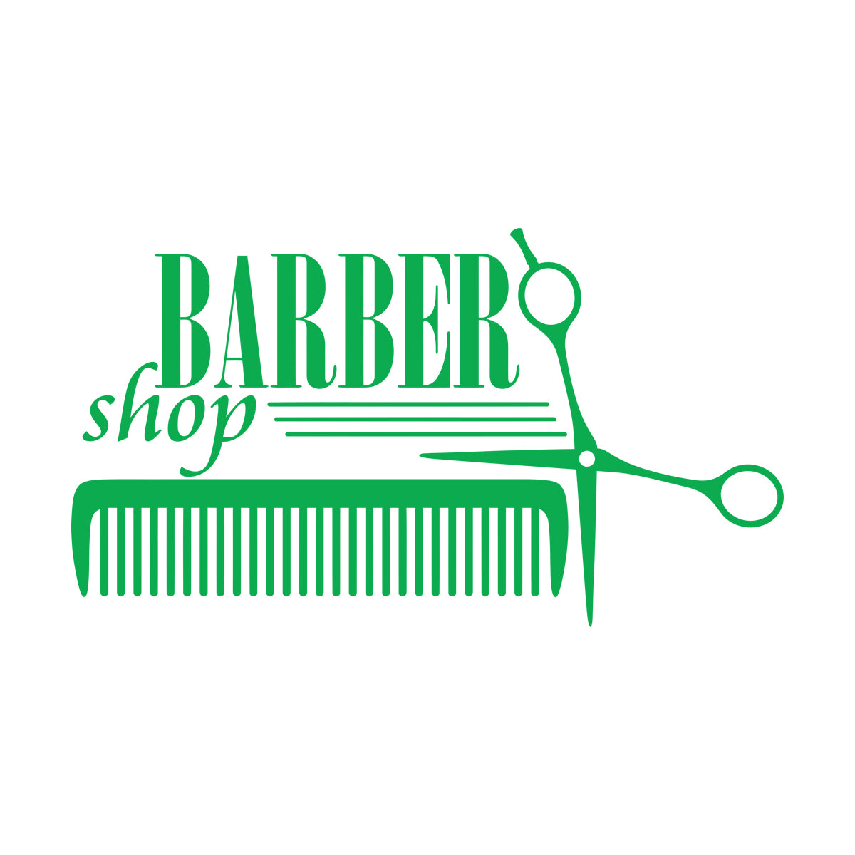 Lettering Decals Barber Shop Badges Tools Hair Salon Sign Self Adhesive