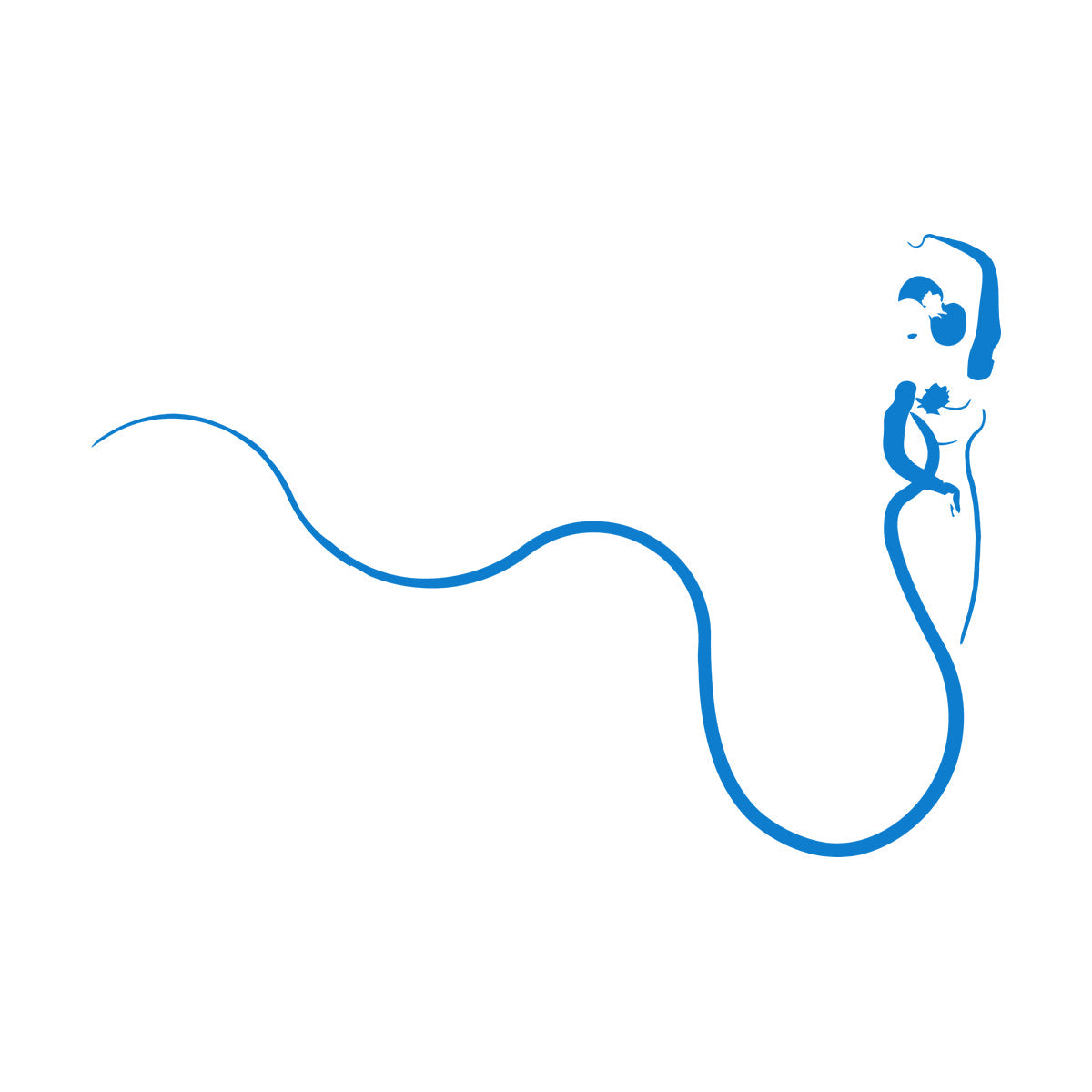 Abstract Retro Woman Beautiful Lady Ball Dress Vinyl Wall Stickers Easy Installation