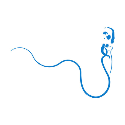 Abstract Retro Woman Beautiful Lady Ball Dress Vinyl Wall Stickers Easy Installation