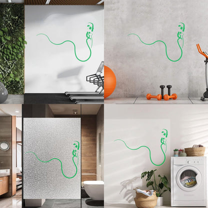 Abstract Retro Woman Beautiful Lady Ball Dress Vinyl Wall Stickers Easy Installation