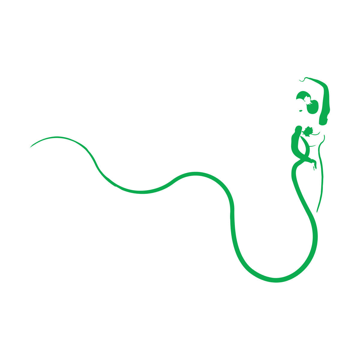 Abstract Retro Woman Beautiful Lady Ball Dress Vinyl Wall Stickers Easy Installation