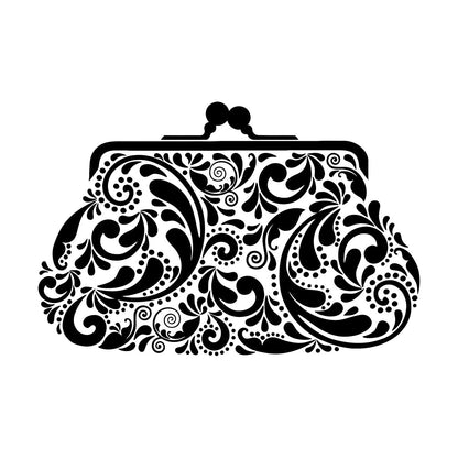 Wall Decals Accessory Shop Purse Bag Vintage Style Art Mural Painting
