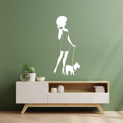 Engraving Decals Afro Lady Woman Style Fashion Dog Waterproof
