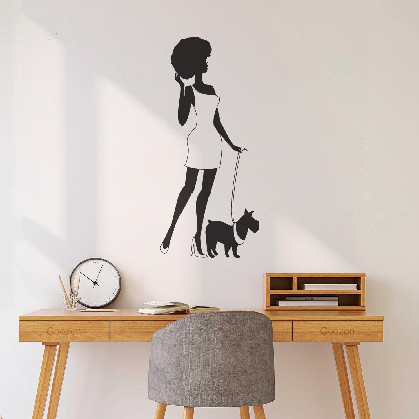 Engraving Decals Afro Lady Woman Style Fashion Dog Waterproof