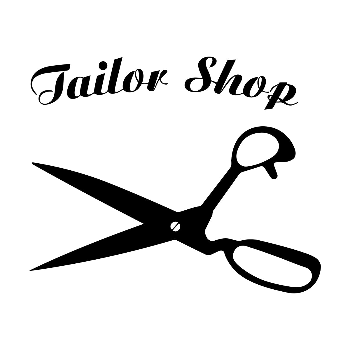 Atelier Scissors Tailor Shop Clothing Designer Mural And Wall Vinyl Decal It Won'T Fall Off