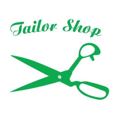 Atelier Scissors Tailor Shop Clothing Designer Mural And Wall Vinyl Decal It Won'T Fall Off