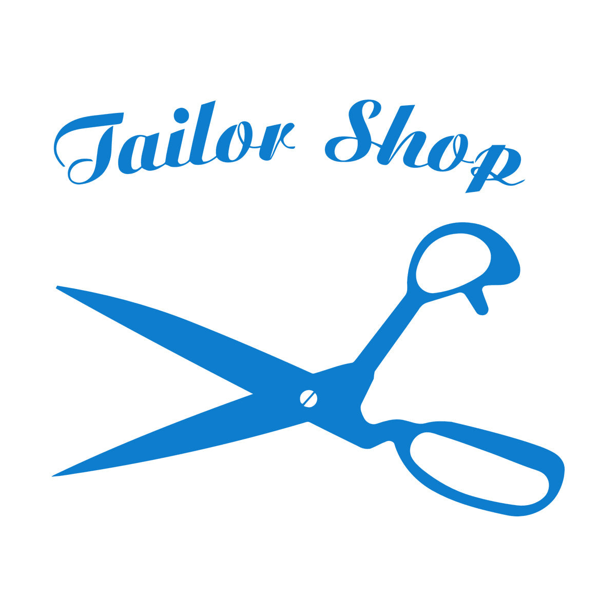 Atelier Scissors Tailor Shop Clothing Designer Mural And Wall Vinyl Decal It Won'T Fall Off