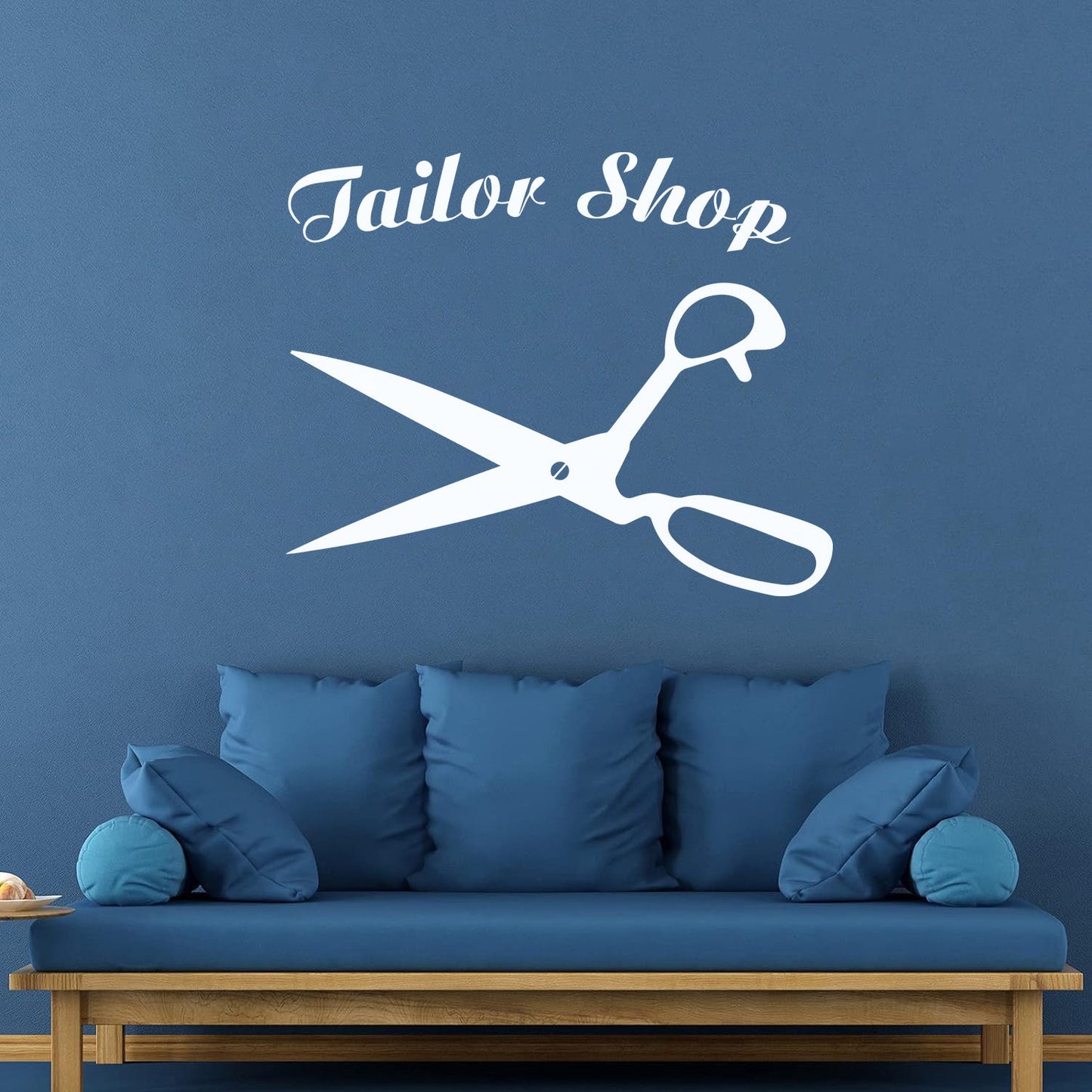 Atelier Scissors Tailor Shop Clothing Designer Mural And Wall Vinyl Decal It Won'T Fall Off